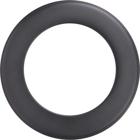 FIREFIX R180/R - Rosetta per canna fumaria da 2 mm, diametro 180 mm, per stufe e camini, Senotherm, colore: Nero