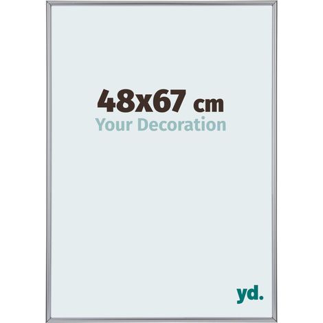 yd. - Cadre photo 48x67 - Argent Brillant - Plastique - Annecy