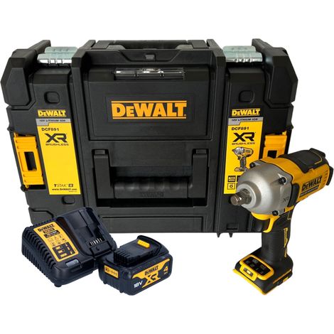 Avvitatore a impulsi a batteria DeWalt DCF 891 M1T 18 V 1084 Nm 1/2" brushless + 1x batteria ricaricabile 4,0 Ah + TSTAK + caricabatterie