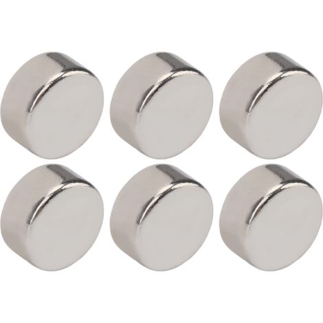 Lot de 100 aimants néodyme ultra-puissants, mini, ronds, pour panneaux d'affichage (8 x 4 mm / 0,3 x 0,16 po).