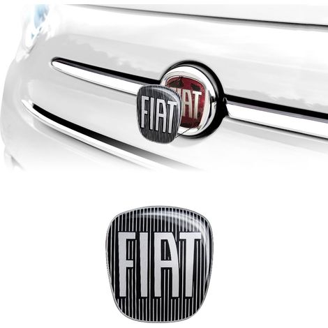 Adesivo Fiat 3D Ricambio Logo per 500 - Colore: NERO - Confezione: SINGOLO