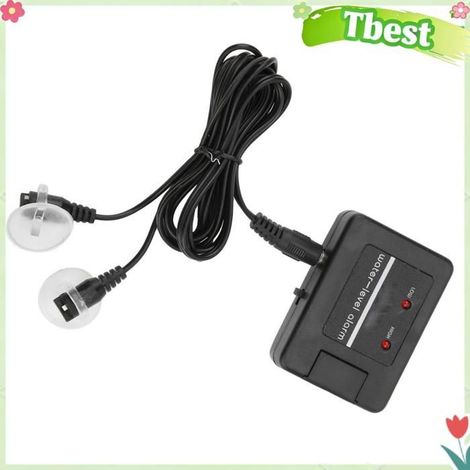 Tbest Alarme de niveau d'eau pour aquarium Détecteur d'alarme de Poisson avec Sonde Précise et Matériau ABS animalerie aquarium