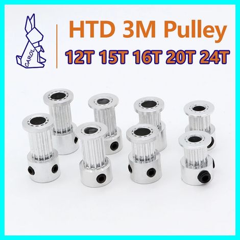Poulie de distribution synchrone HTD3M (20 dents, 10 mm) (1/4)