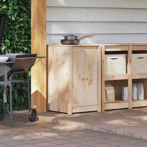vidaXL Meuble de cuisine d'extérieur MEPPEL Douglas Naturel (1/5)