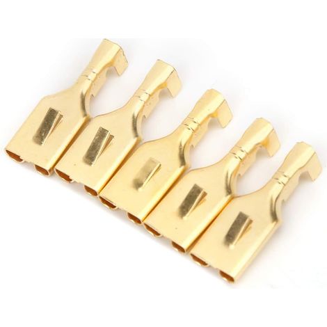 100 Cosses de Câble Cosses de Câble pour Broches de 7,8 Mm de Large, Prises Plates, Connecteurs Plats pour Machines, Appareils électroménagers, Ordinateurs (1/5)