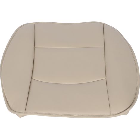 Housse de siège auto en cuir PU, coussin de protection avant pour berline 4 portes et SUV, beige, tapis de recouvrement de fauteuil, kit de rembourrage résistant. (1/5)