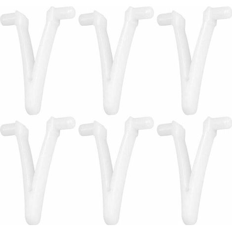 Lot de 6 clips papillon pour brosse de piscine, tête de fixation et accessoires de nettoyage (1/5)