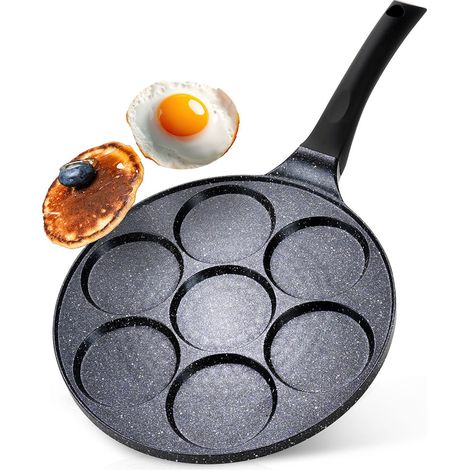 Granitowa patelnia do jajek 7 otwowow 26 cm (1/5)