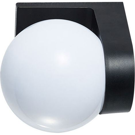 Abat-jour rond en acrylique avec Base en plastique PC, applique murale extérieure étanche, luminaire blanc lait (1/5)