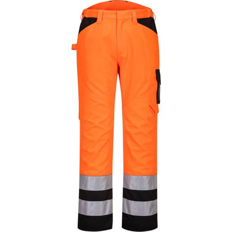 Pantalón PW2 Service de Alta Visibilidad para Trabajo / Naranja Negro / 32