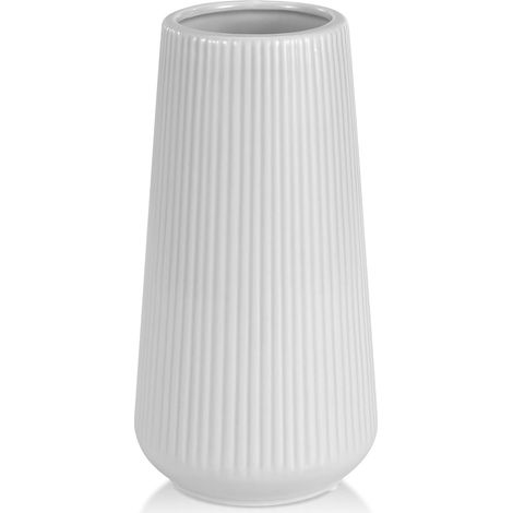 Vase en céramique grise, petit vase mignon pour herbes de la pampa, pour la maison, le salon, sur la table à manger, dans un style champêtre, comme décoration dans le bureau, dans la chambre, sur la t (1/5)