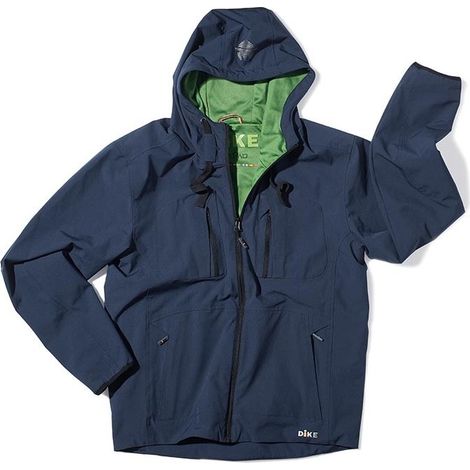 Chaqueta de trabajo modelo Goodwin con capucha de poliéster y elastano repelente al agua en varios colores DIKE L Polvo