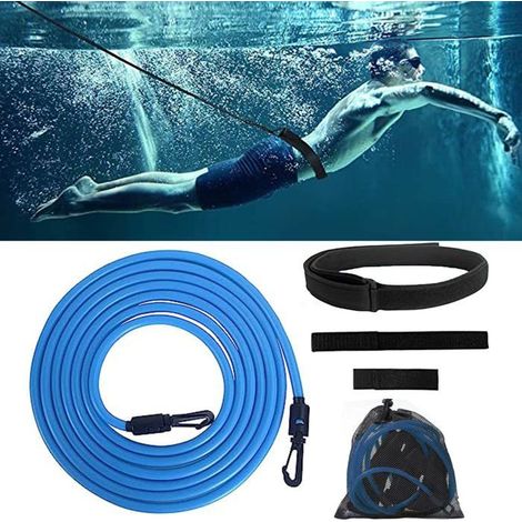 Ceinture de Natation Réglable, Entraînement Nage, Résistance Elastique, Piscine, Adultes/Enfants Cuneary (1/5)
