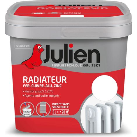 Peinture Radiateur Phase Aqueuse Mat Blanc 2 L - Julien