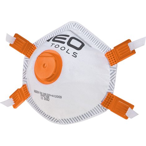 Masque anti-poussière, FFP3, avec valve, joint en silicone à l'intérieur, 3 pièces. (1/2)