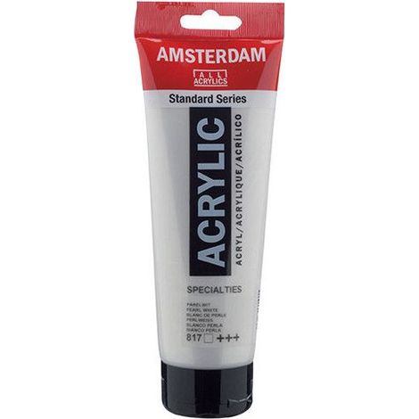 Peinture Acrylique en tube - Blanc de perle - 817 - Amsterdam - 250ml (1/2)