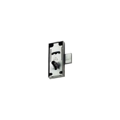 Verrou encloisonné réversible sans clé – Acier – Axe 19 mm – Décor brut – Largeur 38 mm – Coffre embouti – Serfa