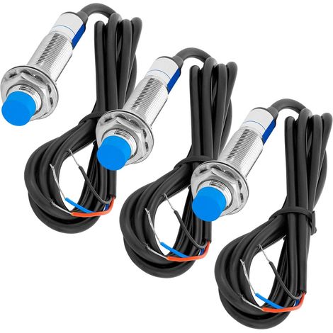 Induktiver Näherungssensor – 3er-Pack – Robustes Metall – NPN-NO-Ausgang 6–36 V – Für Arduino und Automatisierung – Modell LJ12 A3-4-Z/BX (1/5)