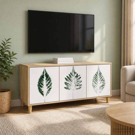 vidaXL TV Cabinet HANAU 102 x 33 x 50 cm Sonoma Engineered Wood (1/5)