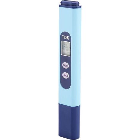 Portable LCD TDS Qualité de l'eau Moniteur de Pureté Aquarium Piscine Hydroponique Testeur d'eau Compteur Portable Testeur d'eau pour l'eau Potable Aquariums Kit de Test de l'eau