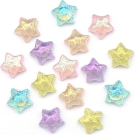 15 calamite decorative 3D a forma di stella per frigorifero, dai colori vivaci e adorabili, ideali per foto, appunti e lavagne magnetiche in cucina e in ufficio. (1/5)