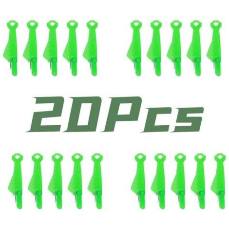 20 enhebradores de agujas, accesorios de costura, agujas para máquina de coser, enhebrador de plástico para bricolaje, guía de hilo para costura a mano y manualidades de acolchado (verde)