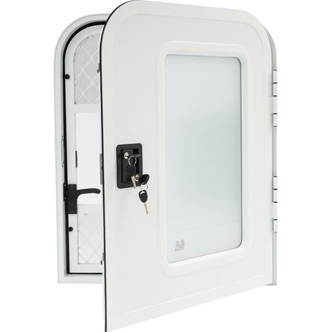 Porte d'entrée robuste pour camping-cars, porte de camping-car, porte d'entrée côté passager, porte d'entrée en aluminium 660 × 812 mm avec serrure pour caravanes, épaisseur de paroi 30-60 mm