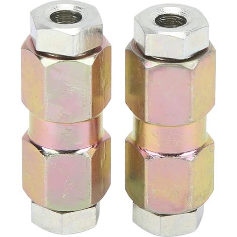 Pièces Connecteurs de Tuyau de Frein, Métal 10mm/0.39in écrou Mâle et Femelle en Ligne pour 3/16in Tuyau D'huile Raccords de Ligne de Frein Accessoires de Voiture (1/5)