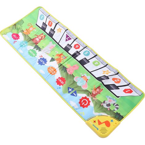 Tapis musical pour bébé avec sons de piano, clavier de piano, tapis, couverture en forme d'animal, tapis de sol pour piano, jouet d'éveil (1/5)