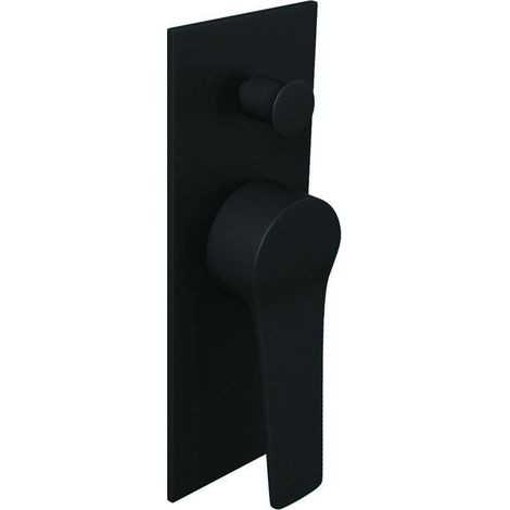 Miscelatore doccia con deviatore a incasso colore nero  KAM-KANDA NERO kamalu