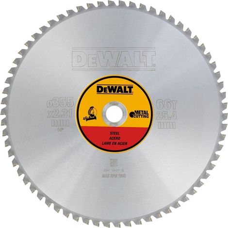 DEWALT LAME CIRCOLARI TAGLIO ACCIAIO - Diam. 355 x 25.4 2, DT1926-QZ