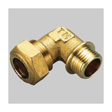 RACCORDO CURVO MASCHIO CON ORING GIALLO  12 x 1/2     TIEMME