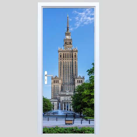 Adhesivo de tela para puerta Palacio de la Cultura 268PD