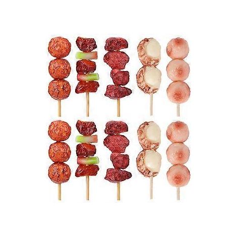 Lot de 10 faux kebabs rôtis réalistes, jouet pour enfants, accessoire de décoration et de photographie pour la cuisine (1/4)