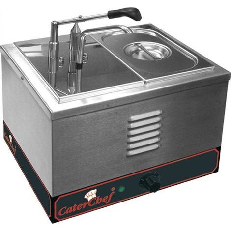 Chauffe-sauce a/dispenser avec compartiment 1/4 GN - Caterchef star