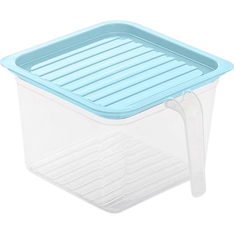 Boîte De Rangement Alimentaire - Hermetique - Transparente - Pour Fruits Cereales Et Aliments - 1 Pièce (1/4)