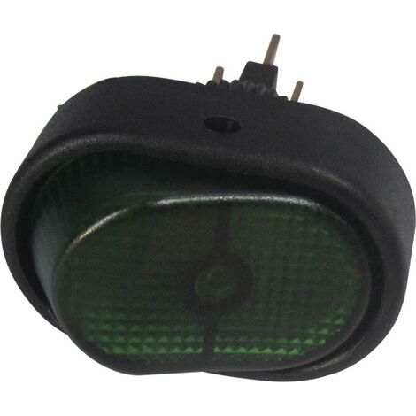 Interrupteur à bascule pour l'automobile TRU COMPONENTS TC-R13-133B-SQ GREEN 1587551 12 V/DC 30 A 1 x Off/On à accrochage 1 pc(s) S643391 (1/5)