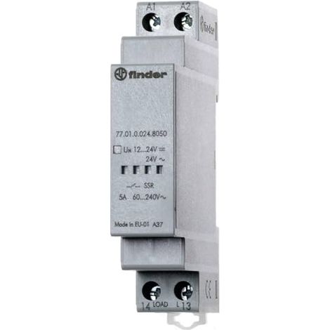 Relais statique modulaire 1NO 5A 230V AC commutation instantanée 351469 FINDER 770182308051