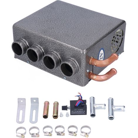 Chauffage voiture portable 12V 80W dégivreur pare-brise rapide ventilateur chauffage quartz coque métal silencieux universel (1/5)