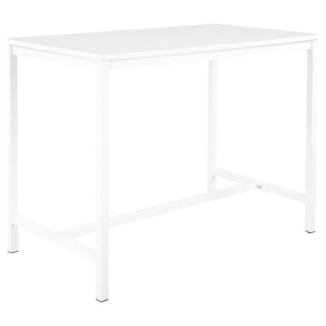 Table haute Swap L 140 x H 110 x P 80 cm Blanc - anthracite - Maxiburo