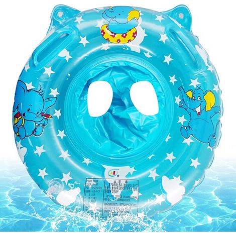 Baby swimming ring, elephant ring, blue swimming ring for babies and toddlers sitting up (1/5)