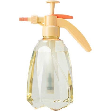 Intérieur grand pression arrosoir 1 5l Capacity transparent eau bouteille pour jardin extérieur plante House fleur jaune (1/5)