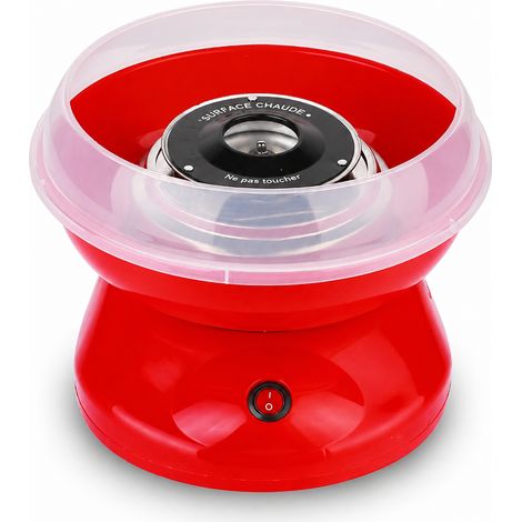 Machine à barbe à papa électrique rouge 450W 110V rouge 110v 26 × 15 × 26 cm 1,25 kg – Livraison gratuite
