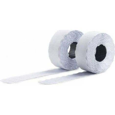Bardusch-Boite de 10 rouleaux de 1200 étiquettes autocollantes pour étiqueteuse 2 lignes (total de 12000 étiquettes). Format 26 x 16 mm. Adhésif permanent. (1/4)
