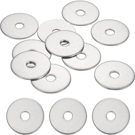 10 Pcs Rondelles Plates M5 5.5mm DI 25mm 1.2mm Epaisseur (1/5)