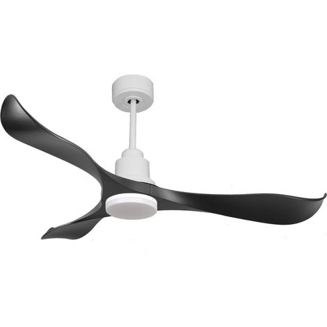 Ventilador de techo Modo Invierno/Verano Termostato Dimable Wifi Motor DC Techos Inclinados Mando a Distancia Luz tres tonos Adaptador 2/3 Aspas Hypersilence
