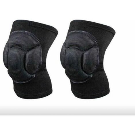 Ginocchiere professionali per il lavoro, ginocchia comode per pavimenti abrasivi per giardinaggio e costruzione danza, 1 paio elastico in schiuma antiurto taglia unica (1/4)
