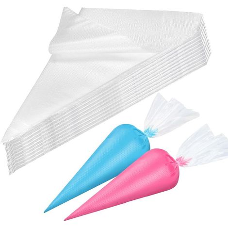 Poches À Douille Jetables Pour Pâtisserie Lot De 100 Poches Professionnelles Idéales Pour Gâteaux Biscuits Décoration Sucrée (1/4)