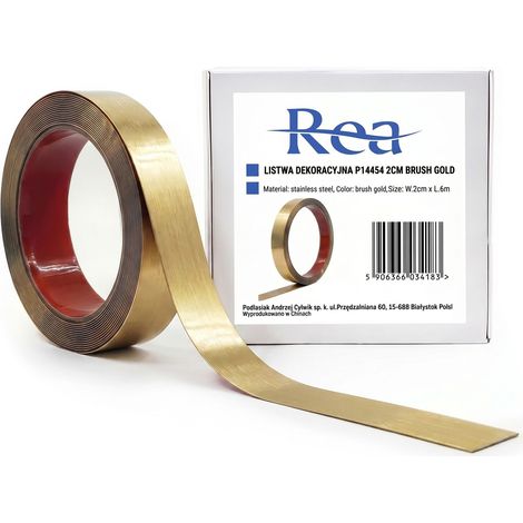 Baguette Décorative Adhésive Rea P14454 Brush Gold (1/5)