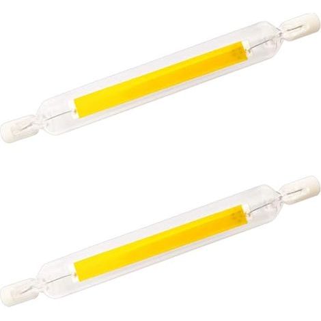 10W R7s Ampoule LED 118mm COB Filament Blanc chaud 220V , 2-Pack (1/4)